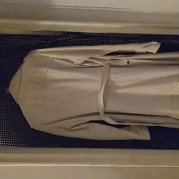 Wilsons Leather Jackets & Coats Vintage Womens 34 White Leather Trench Coat Poshmark